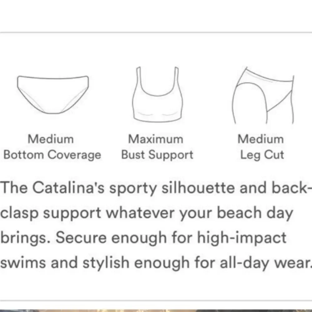 Andie Swim Catalina One‎ Piece Swimsuit - Size XXS